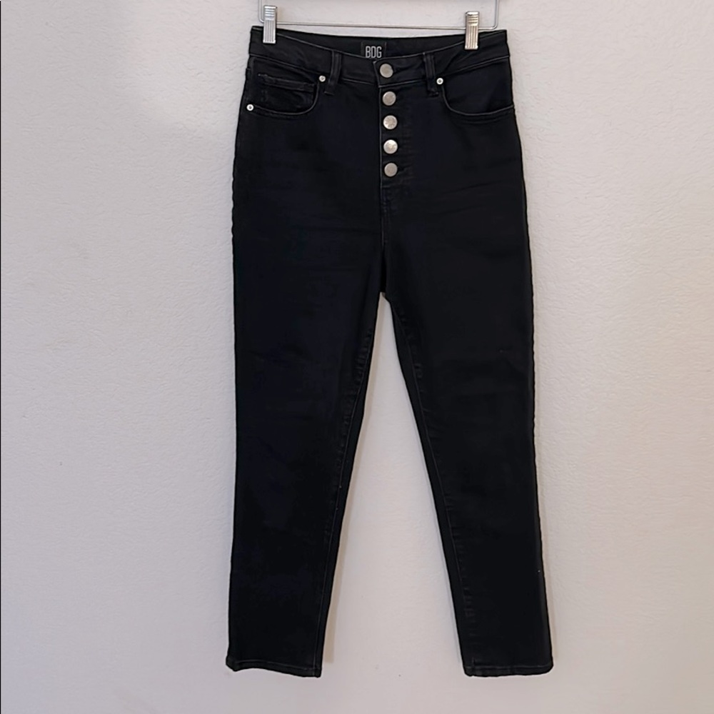 High waisted skinny jeans